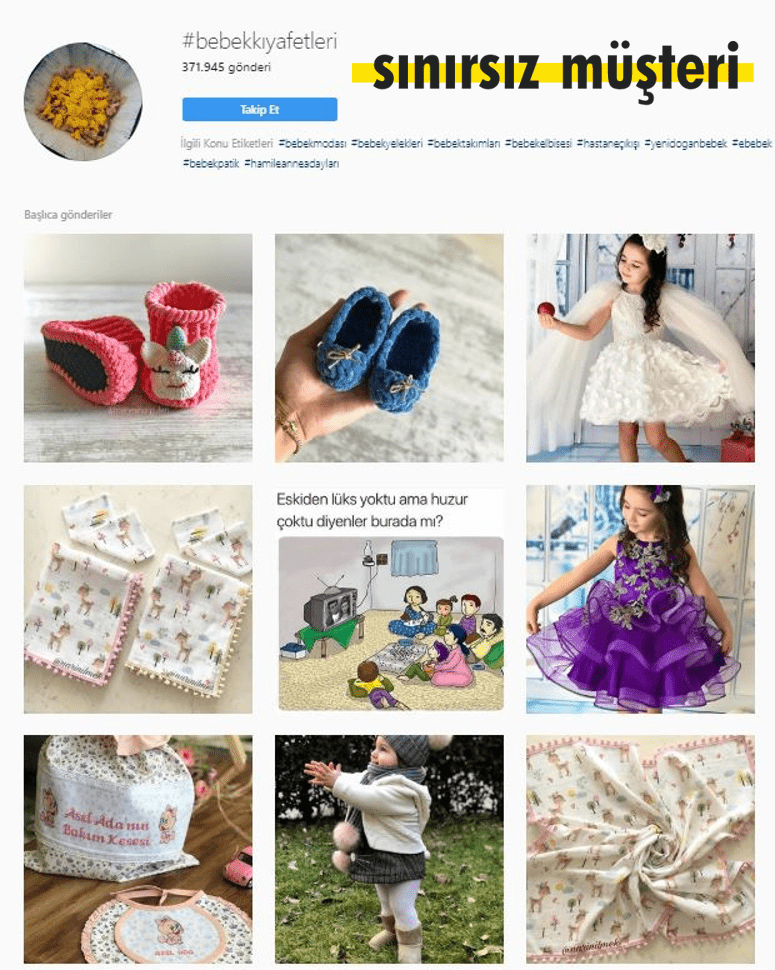 Instagram Etiket sayfası